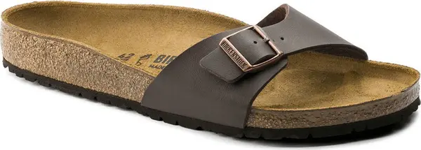 Birkenstock Birkenstock Madrid BS Dark Brown Narrow Fit Žene - Sandale Birkenstock - Smeđa - 40393-4.5 - Size: 4.5