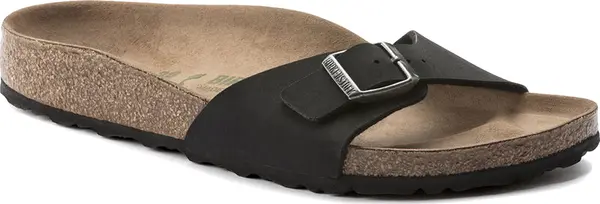Birkenstock Birkenstock Madrid Vegan Birko-Flor Nubuck Regular Fit Žene - Sandale Birkenstock - Crna - 1019969-7.5 - Size: 7.5