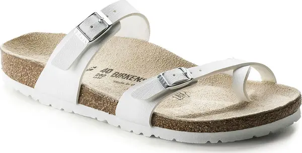 Birkenstock Birkenstock Mayari Birko-Flor Narrow Fit White 71053 Unisex - Sandale Birkenstock - Bijela - 71053-9 - Size: 9