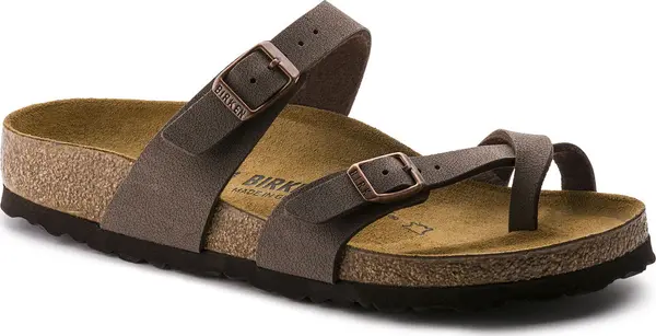 Birkenstock Birkenstock Mayari Birko-Flor Nubuck Mocha Regular Fit Unisex - Sandale Birkenstock - Smeđa - 71061-8 - Size: 8