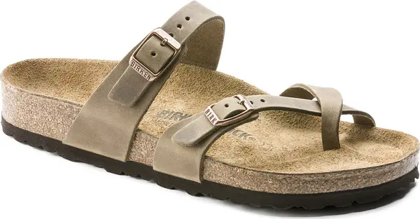Birkenstock Birkenstock Mayari FL Tabacco Brown Regular Fit Unisex - Sandale Birkenstock - Siva - 1011433-2.5 - Size: 2.5