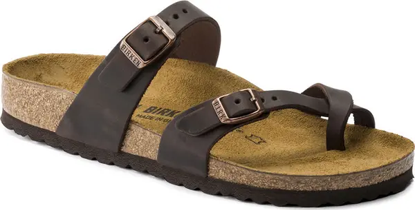 Birkenstock Birkenstock Mayari Oiled Leather Narrow Fit Žene - Sandale Birkenstock - Smeđa - 171323-5 - Size: 5