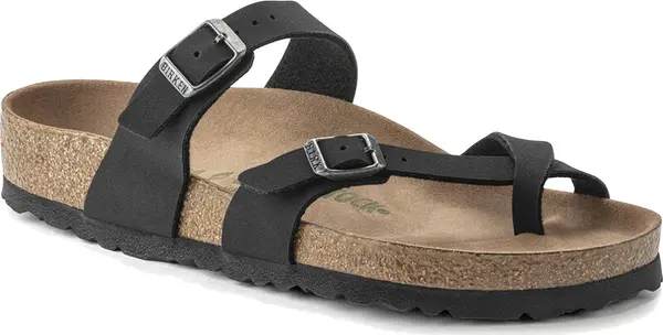 Birkenstock Birkenstock Mayari Vegan Birko-Flor Nubuck Narrow Fit Žene - Sandale Birkenstock - Crna - 1021231-7 - Size: 7