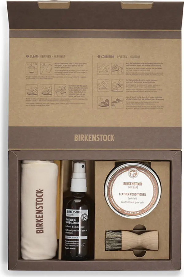 Birkenstock Birkenstock Oiled Leather Care Set Unisex - Njega obuće Birkenstock - Smeđa - 1028836-One-size - Size: One size