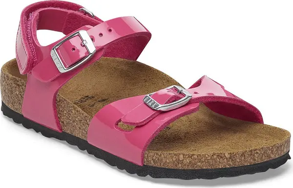 Birkenstock Birkenstock Rio AS Kids Birko-Flor Patent Narrow Fit Žene,Djeca - Sandale Birkenstock - Roza - 1029517-4.5 - Size: 4.5