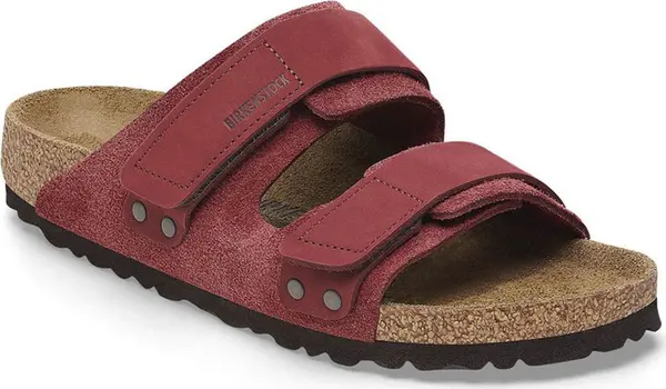 Birkenstock Birkenstock Uji Nubuck Leather Narrow Fit Unisex - Sandale Birkenstock - Burgundac - 1028339-7.5 - Size: 7.5