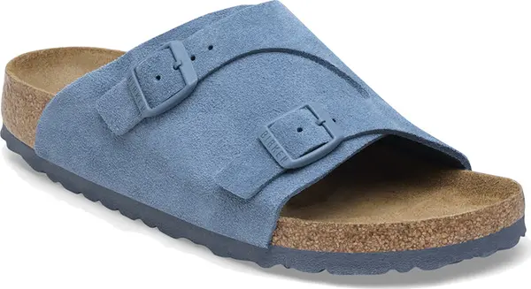 Birkenstock Birkenstock Zürich Suede Leather Narrow Fit Žene - Sandale Birkenstock - Plava - 1026827-8 - Size: 8