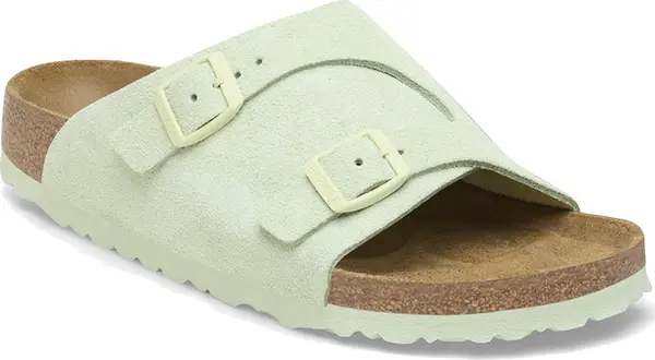 Birkenstock Birkenstock Zürich Suede Leather Regular Fit Žene - Sandale Birkenstock - Zelena - 1026775-5 - Size: 5