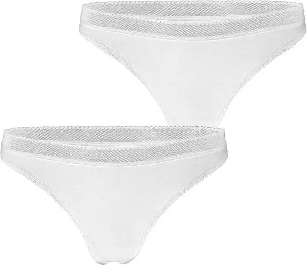 Björn Borg Bjorn Borg Core Thong 2-pack White Žene - Dolje Björn Borg - Bijela - 10000162_BW_MP002-L - Size: L