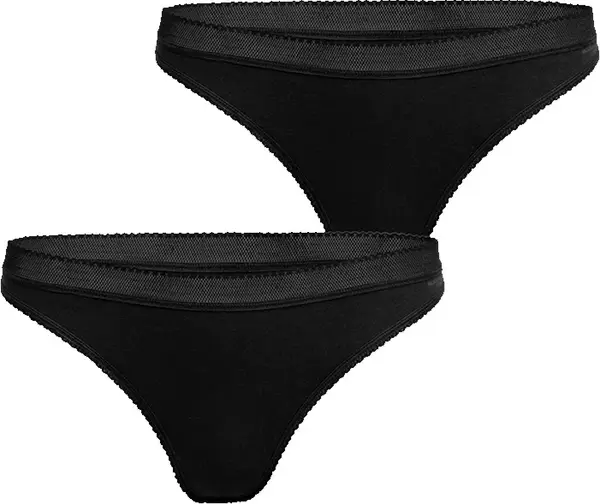 Björn Borg Bjorn Borg Core Thong 2-pack Žene - Dolje Björn Borg - Crna - 10000162_BW_MP001-L - Size: L