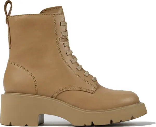 Camper Camper Milah Lace-Up Beige Boots Žene - Cipele Camper - Svijetlo smeđa - K400577-009-4 - Size: 4