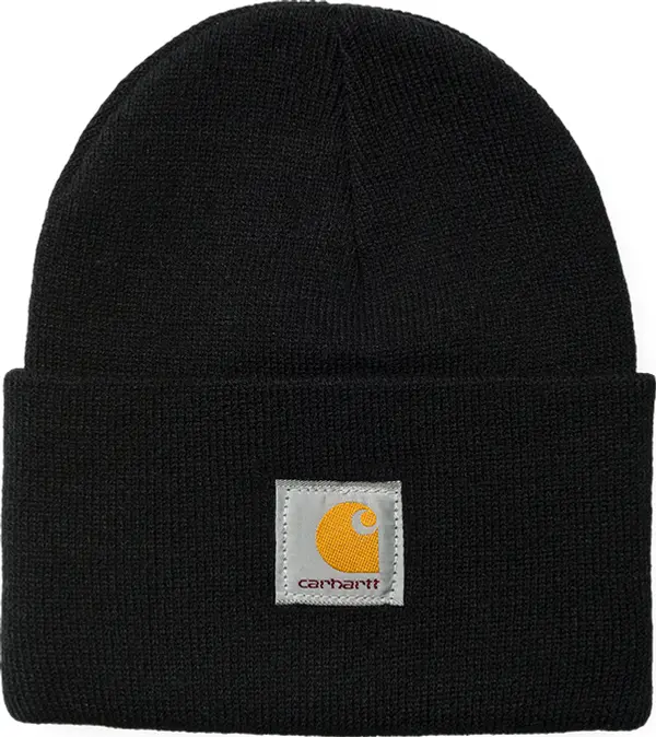 Carhartt WIP Carhartt WIP Acrylic Watch Hat Black Unisex - Glavni pokrivači Carhartt WIP - Crna - I020222_89_XX-One-size - Size: One size