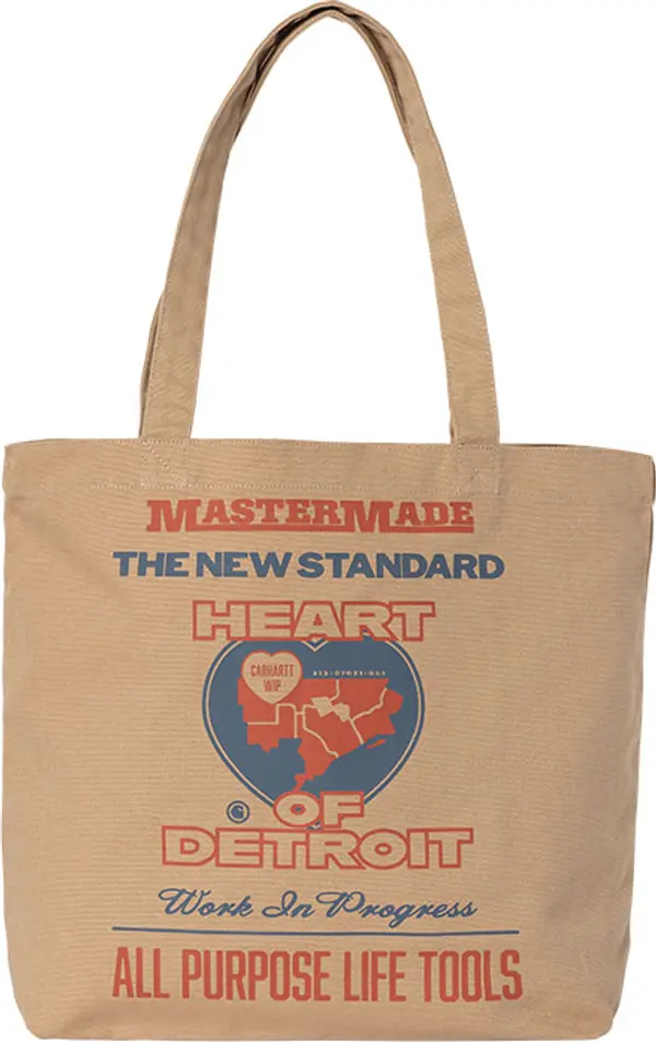 Carhartt WIP Carhartt WIP Canvas Graphic Tote Unisex - Ruksaci i torbe Carhartt WIP - Smeđa - I033975_34G_XX-One-size - Size: One size