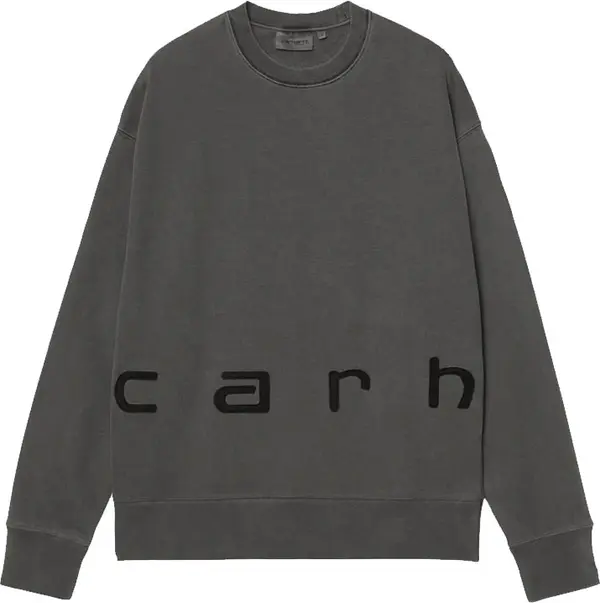 Carhartt WIP Carhartt WIP Felt Script Sweat Black Muškarci - Dukserice i džemperi s kapulja Carhartt WIP - Crna - I034041_00E_GD-XL - Size: XL