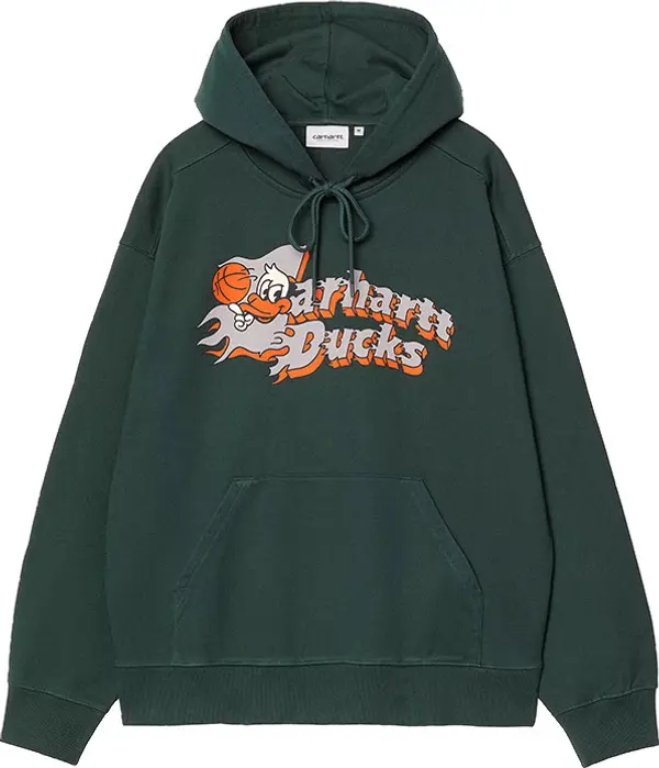 Carhartt WIP Carhartt WIP Hooded Flaming Ducks Sweat Muškarci - Dukserice i džemperi s kapulja Carhartt WIP - Zelena - I034724_CI_XX-M - Size: M
