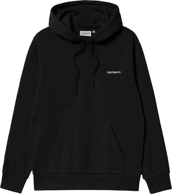 Carhartt WIP Carhartt WIP Hooded Script Embroidery Sweat Muškarci - Dukserice i džemperi s kapulja Carhartt WIP - Crna - I035392_0D2_XX-L - Size: L