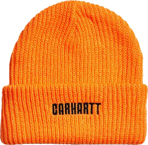 Carhartt WIP Carhartt WIP Industry Beanie Lumo Orange Unisex - Glavni pokrivači Carhartt WIP - Narančasta - I034368_2N8_XX-One-size - Size: One size