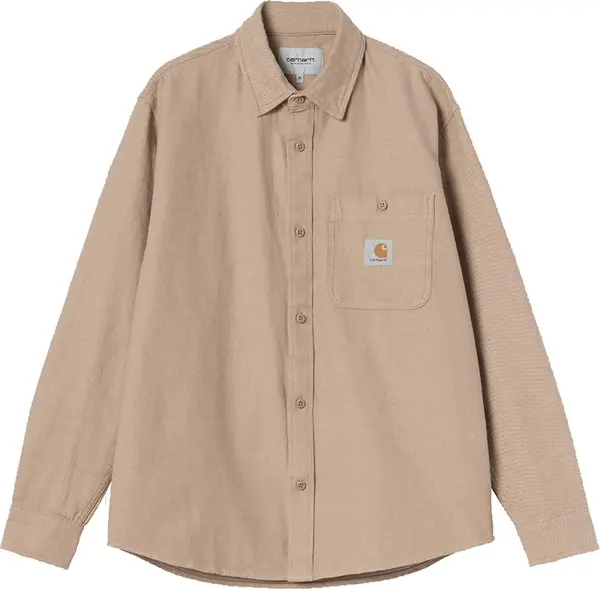 Carhartt WIP Carhartt WIP L/S Edgar Shirt Muškarci - košulja Carhartt WIP - Svijetlo smeđa - I035335_3D5_XX-L - Size: L