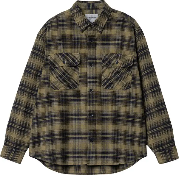 Carhartt WIP Carhartt WIP L/S Krenz Shirt Larch Muškarci - košulja Carhartt WIP - Smeđa - I032271_1PC_XX-L - Size: L