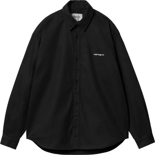 Carhartt WIP Carhartt WIP L/S Module Script Shirt/ Black Muškarci - košulja Carhartt WIP - Crna - I033768_0D2_01-M - Size: M