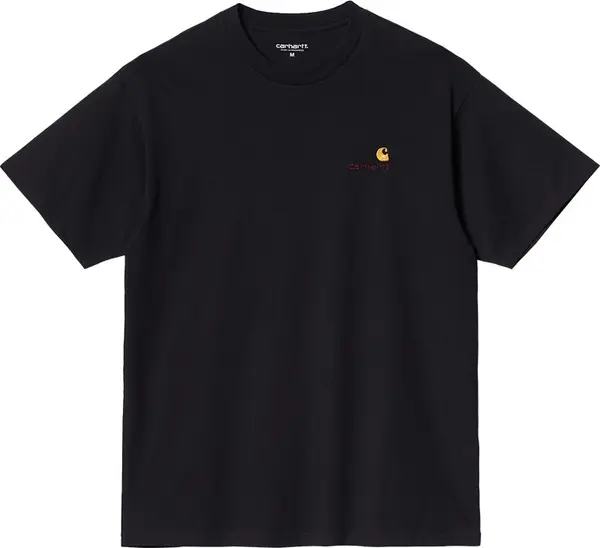 Carhartt WIP Carhartt WIP S/S American Script T-Shirt Black Muškarci - Majice Carhartt WIP - Crna - I029956_89_XX-M - Size: M