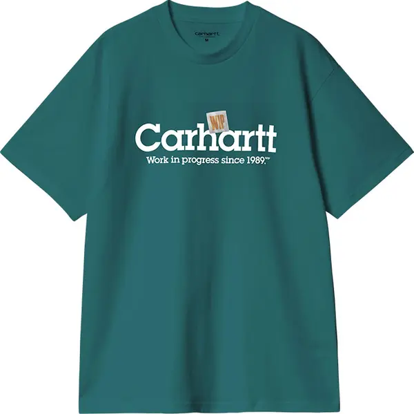Carhartt WIP Carhartt WIP S/S Label Script T-Shirt Malachite Muškarci - Majice Carhartt WIP - Zelena - I034421_2M1_XX-M - Size: M