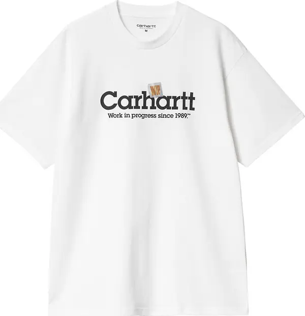 Carhartt WIP Carhartt WIP S/S Label Script T-Shirt White Muškarci - Majice Carhartt WIP - Bijela - I034421_02_XX-L - Size: L