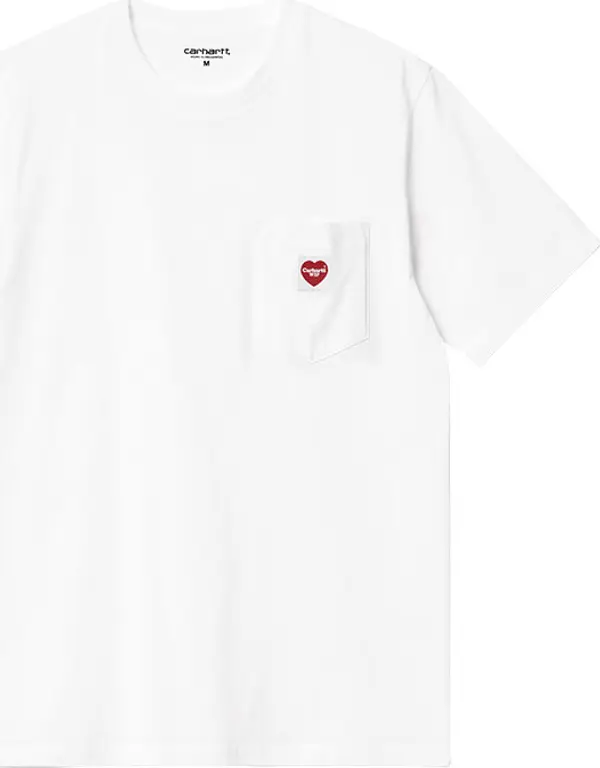 Carhartt WIP Carhartt WIP S/S Pocket Heart T-Shirt Muškarci - Majice Carhartt WIP - Bijela - I032128_1WZ_XX-XL - Size: XL