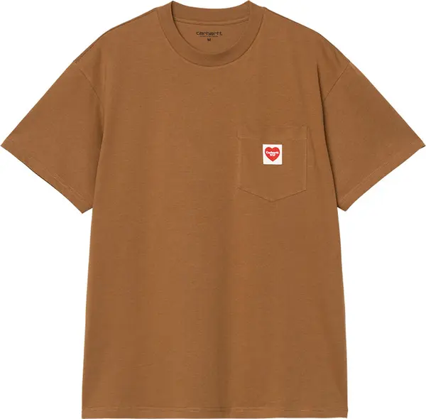 Carhartt WIP Carhartt WIP S/S Pocket Heart T-Shirt Muškarci - Majice Carhartt WIP - Smeđa - I032128_HZ_XX-L - Size: L