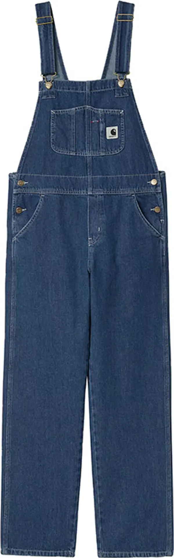 Carhartt WIP Carhartt WIP W' Bib Overall Straight Blue Žene - Hlače Carhartt WIP - Plava - I031250_01_06-XS - Size: XS