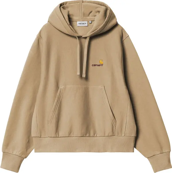 Carhartt WIP Carhartt WIP W' HD American Script Sweat Ash Heather Žene - Dukserice i džemperi s kapulja Carhartt WIP - Siva - I033650_482_XX-S - Size: S