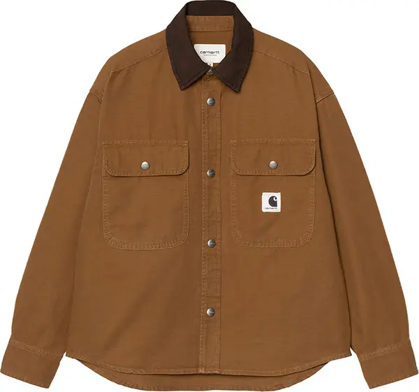 Carhartt WIP Carhartt WIP W' Prescott Shirt Jac Žene - košulja Carhartt WIP - Smeđa - I036513_00S_GD-S - Size: S