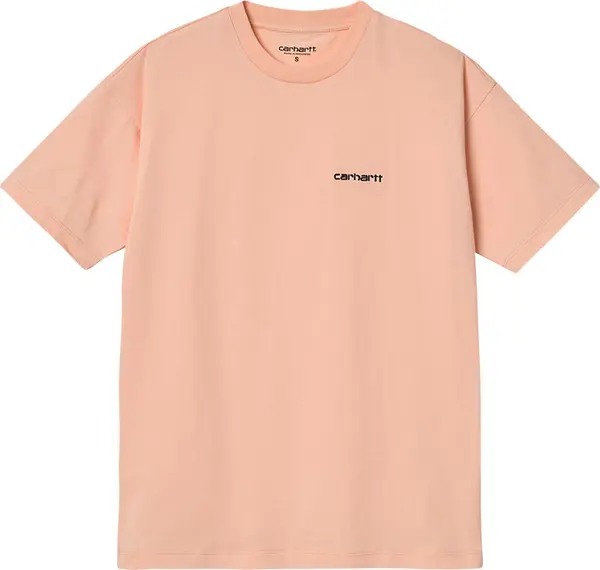 Carhartt WIP Carhartt WIP W S/S Script Embroidery T-S Grapefruit Žene - Majice Carhartt WIP - Roza - I029074_0UN_XX-L - Size: L
