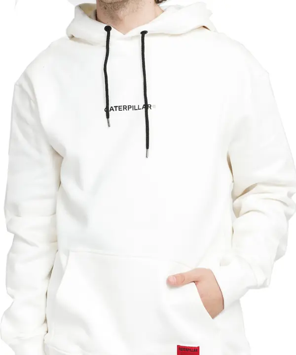 Caterpillar Caterpillar Double Print Hoodie White Muškarci - Dukserice i džemperi s kapulja Caterpillar - Bijela - 2910504-WIT-M - Size: M
