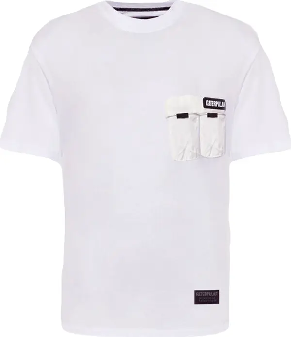 Caterpillar Caterpillar Multipocket T-Shirt White Muškarci - Majice Caterpillar - Bijela - 2511870-WIT-L - Size: L