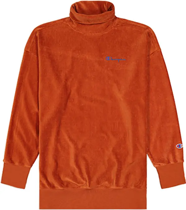 Champion Champion Corduroy High Neck Oversized Sweatshirt Žene - Dukserice i džemperi s kapulja Champion - Narančasta - 112247-MS053-S - Size: S