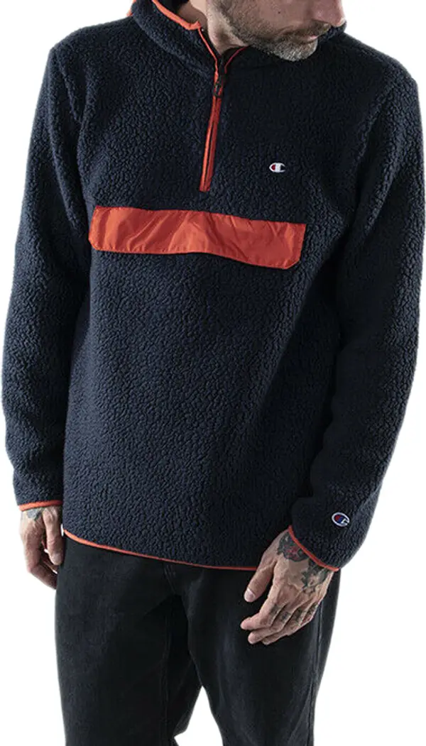 Champion Champion Hooded Half Zip Top Muškarci - Dukserice i džemperi s kapulja Champion - Plava - 215115_F20_BS501-M - Size: M