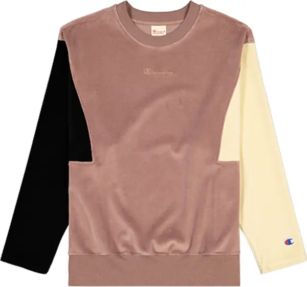 Champion Champion Velour Colour Block Sweatshirt Žene - Dukserice i džemperi s kapulja Champion - Velikobojan - 112242-MS019-S - Size: S