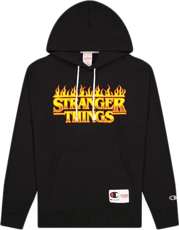 Champion Champion x Stranger Things Hoodie Muškarci - Dukserice i džemperi s kapulja Champion - Crna - 217780-KK003-M - Size: M