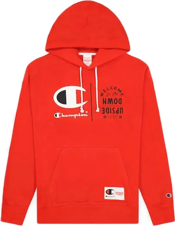 Champion Champion x Stranger Things Hoodie Muškarci - Dukserice i džemperi s kapulja Champion - Crvena - 217780-RS033-L - Size: L