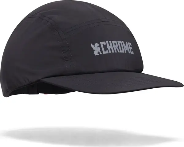 Chrome Chrome 5 Panel Hat Unisex - Glavni pokrivači Chrome - Crna - AC-210-BK-One-size - Size: One size