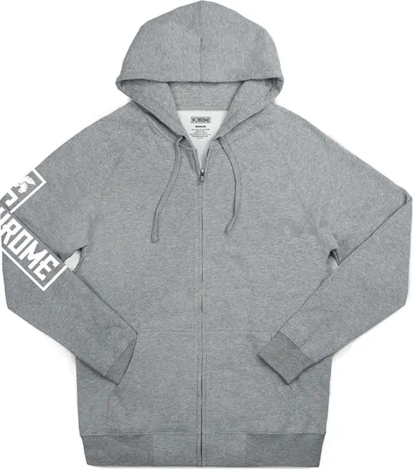 Chrome Chrome Industries Flying ion Zip Hoodie Grey Muškarci - Dukserice i džemperi s kapulja Chrome - Siva - AP-474-H6Y-M - Size: M