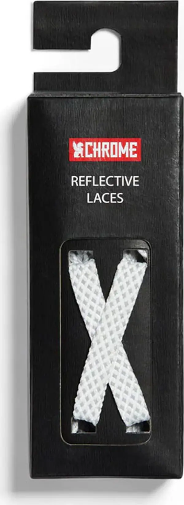 Chrome Chrome Industries Reflective Laces Unisex - Kočnice Chrome - Bijela - AC-220-WTRF-NA-140cm - Size: 140cm