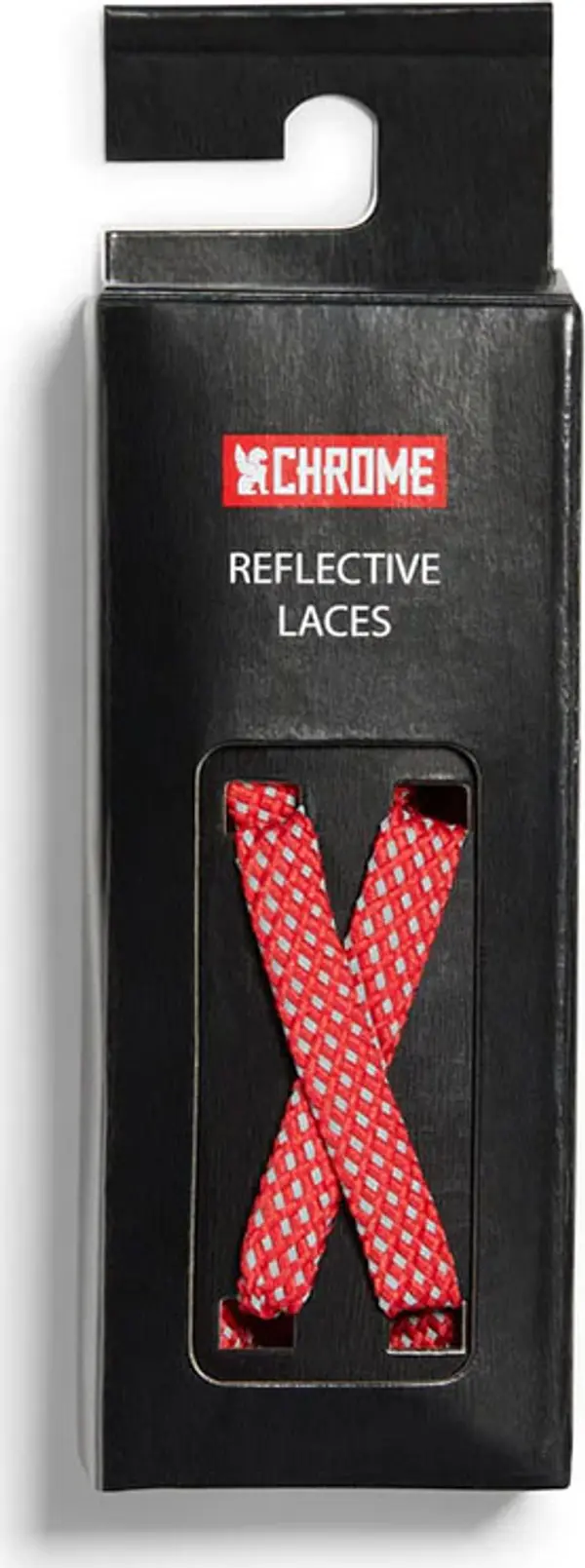 Chrome Chrome Industries Reflective Laces Unisex - Kočnice Chrome - Crvena - AC-220-RDRF-NA-125cm - Size: 125cm