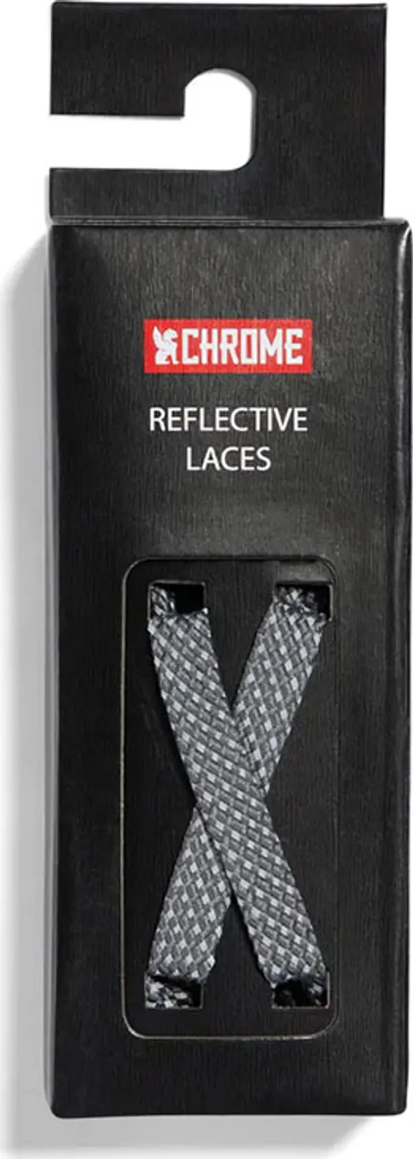 Chrome Chrome Industries Reflective Laces Unisex - Kočnice Chrome - Siva - AC-220-GYRF-NA-125cm - Size: 125cm