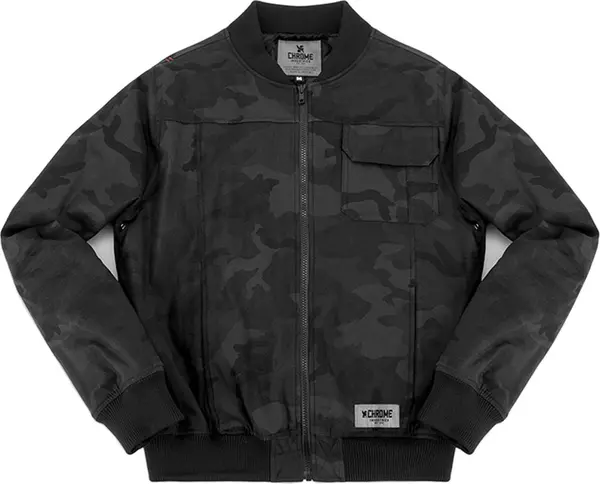 Chrome Chrome Industries Utility Bomber Jacket Black Camo Muškarci - Jakne Chrome - Crna - AP-301-BCAM-L - Size: L