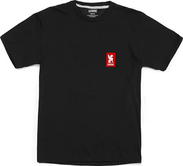 Chrome Chrome Industries Vertical Red Logo Tee Muškarci - Majice Chrome - Crna - AP-459-BKRD-NA-M - Size: M