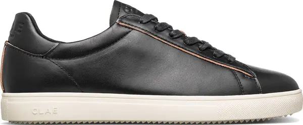 Clae Clae Bradley Black Leather Raw Edge Muškarci - Tenisice Clae - Crna - CL24ABR05-DLC-8.5 - Size: 8.5
