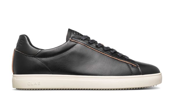 Clae Clae Bradley Black Leather Raw Edge