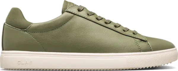 Clae Clae Bradley Olive Leather Unisex - Tenisice Clae - Zelena - CL23ABR07-4.5 - Size: 4.5